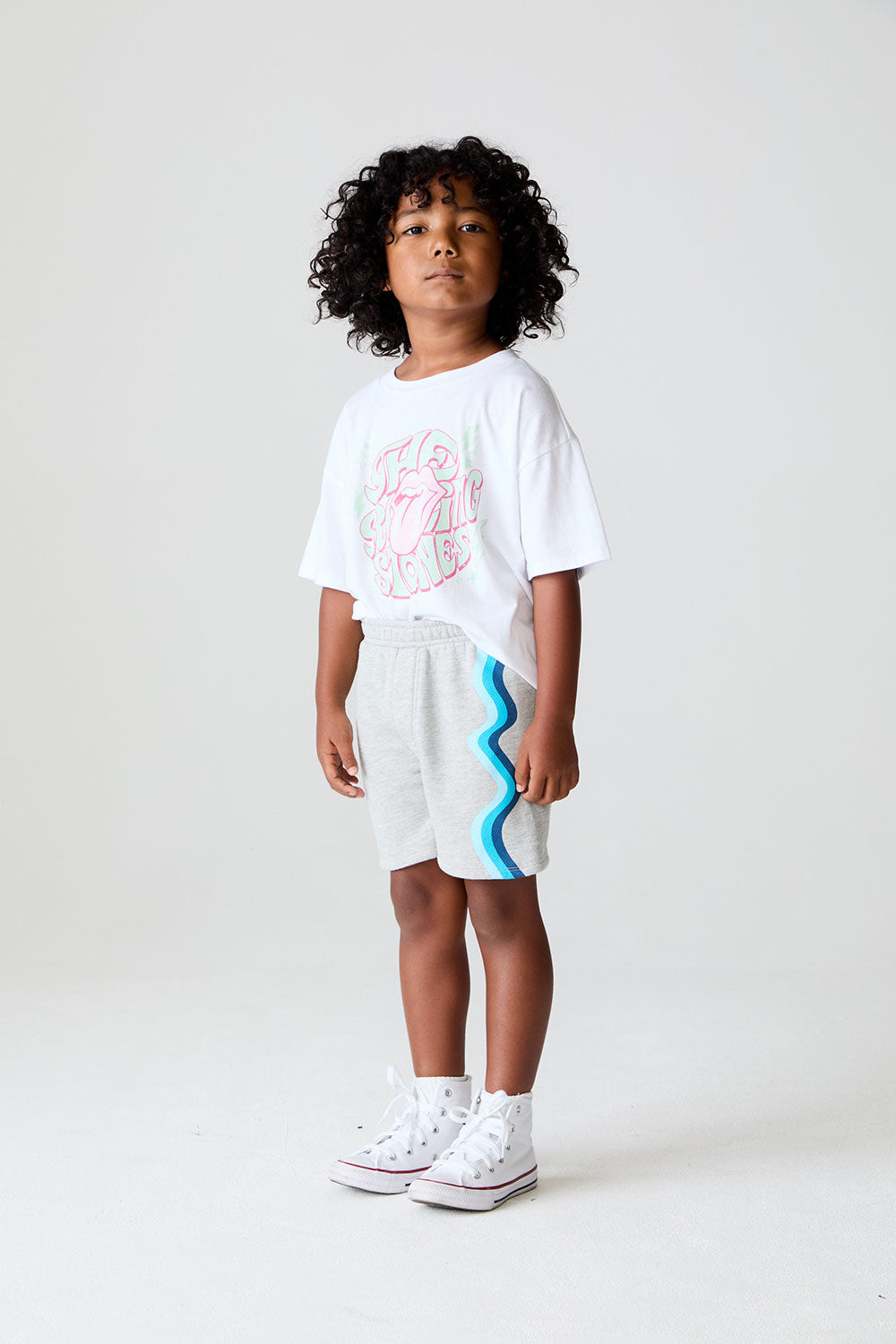 Boys Wide Leg Heather Grey Shorts chaserbrand