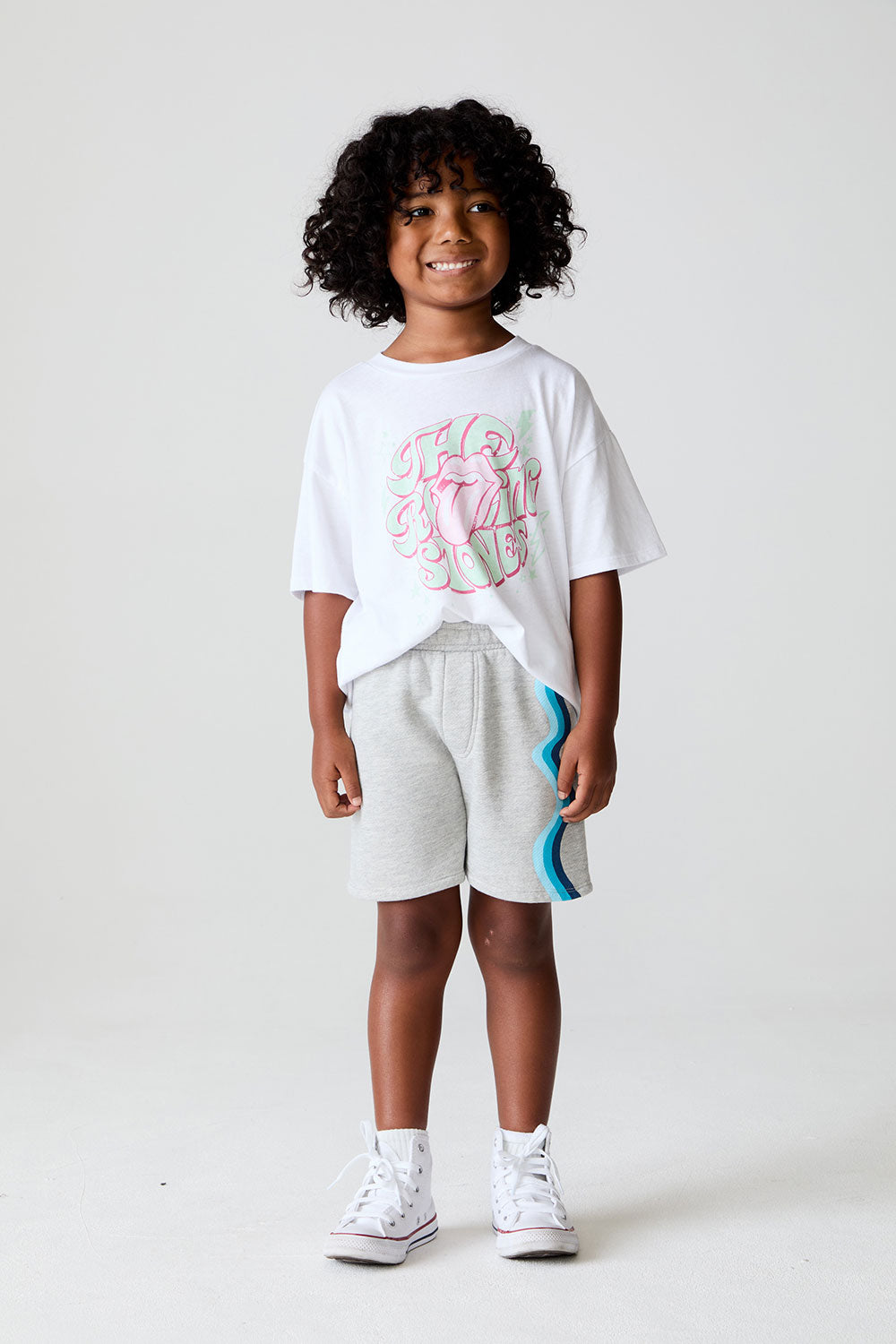 Boys Wide Leg Heather Grey Shorts chaserbrand