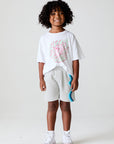 Boys Wide Leg Heather Grey Shorts chaserbrand