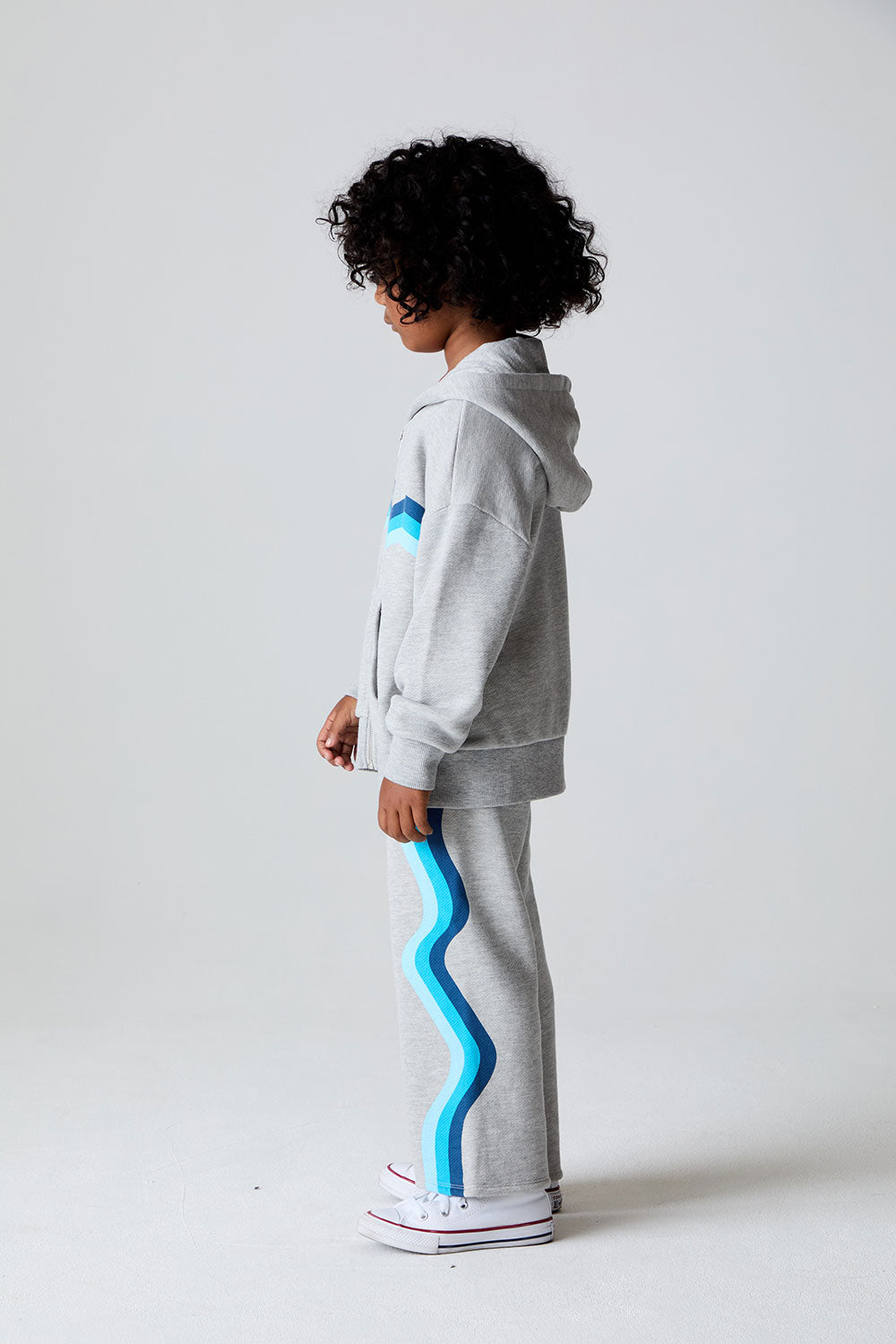 Boys Paxton Heather Grey Zip Up Boys Hoodie chaserbrand