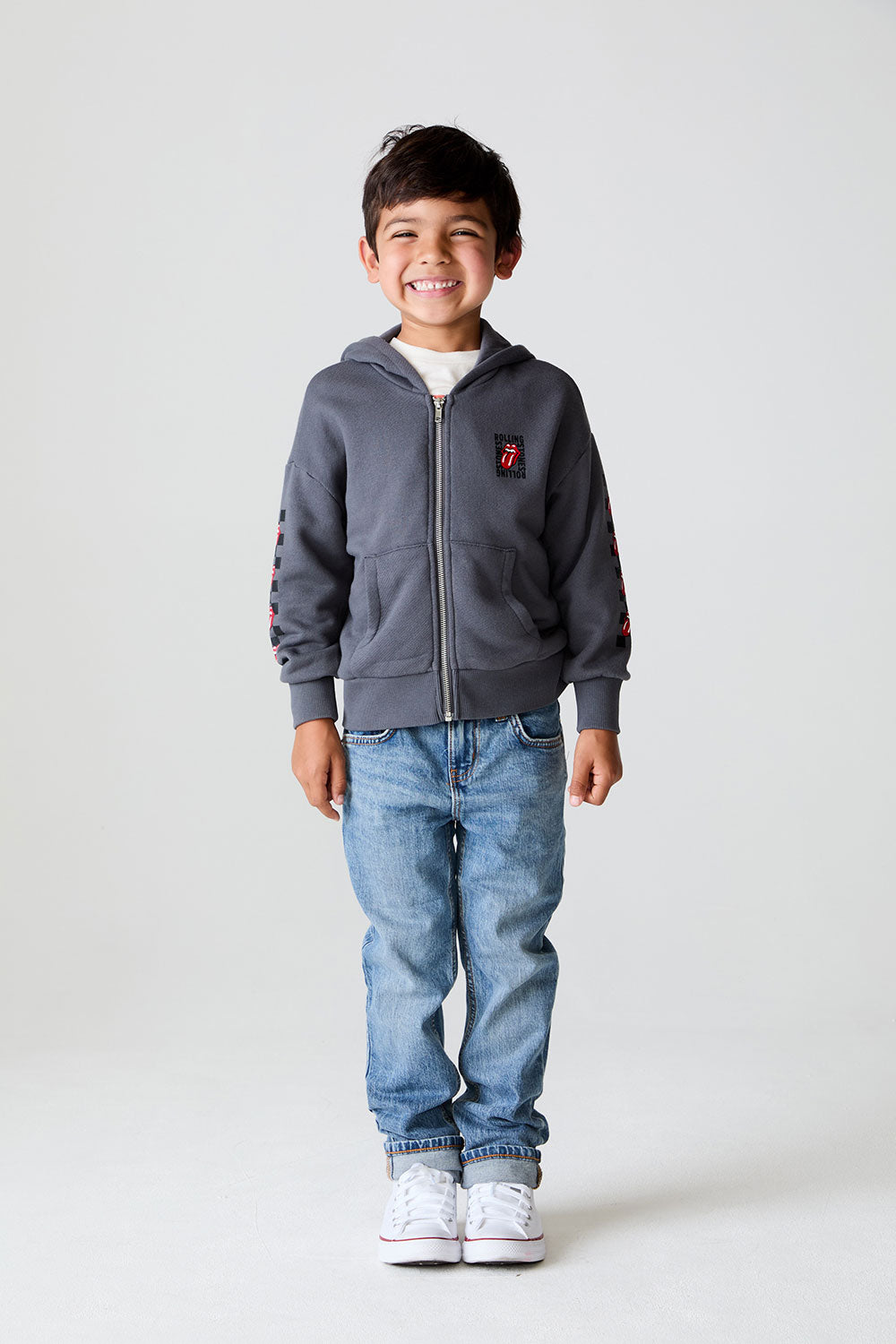 Boys The Rolling Stones Check Stones Hoodie chaserbrand