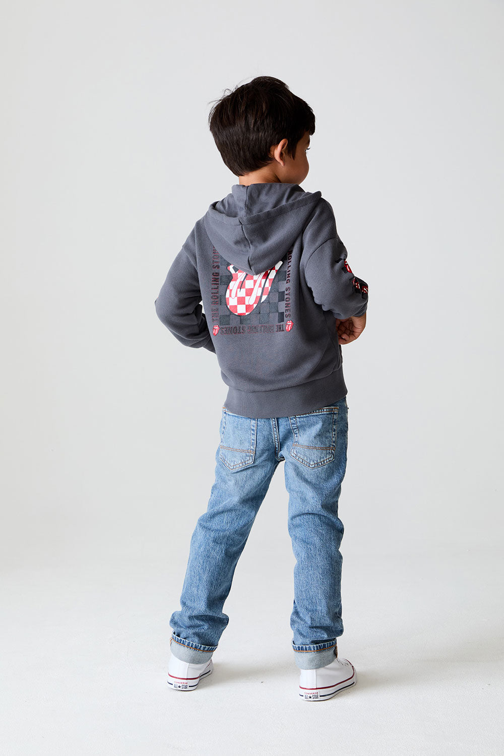 Boys The Rolling Stones Check Stones Hoodie chaserbrand