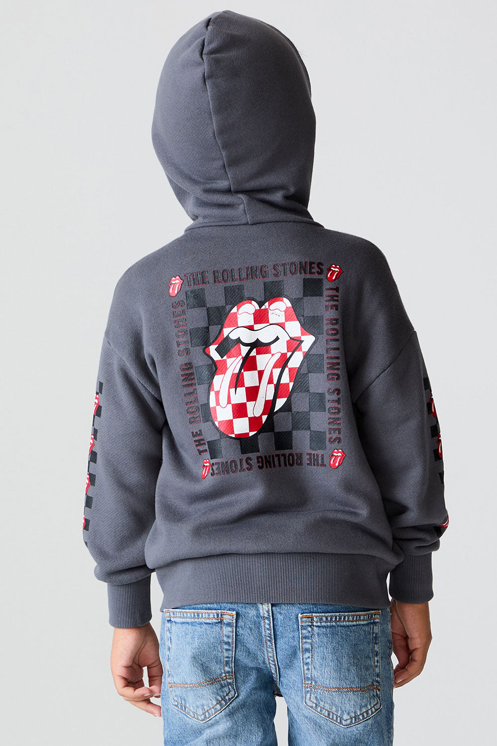 Boys The Rolling Stones Check Stones Hoodie chaserbrand