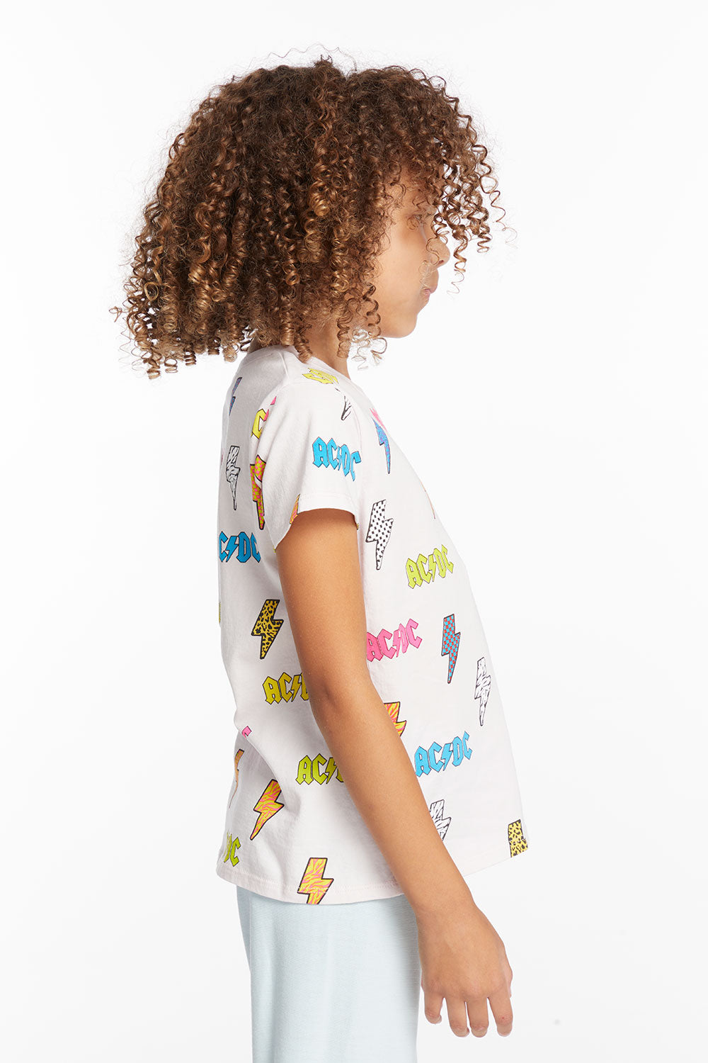 AC/DC All Over Logos Girls Tee GIRLS chaserbrand