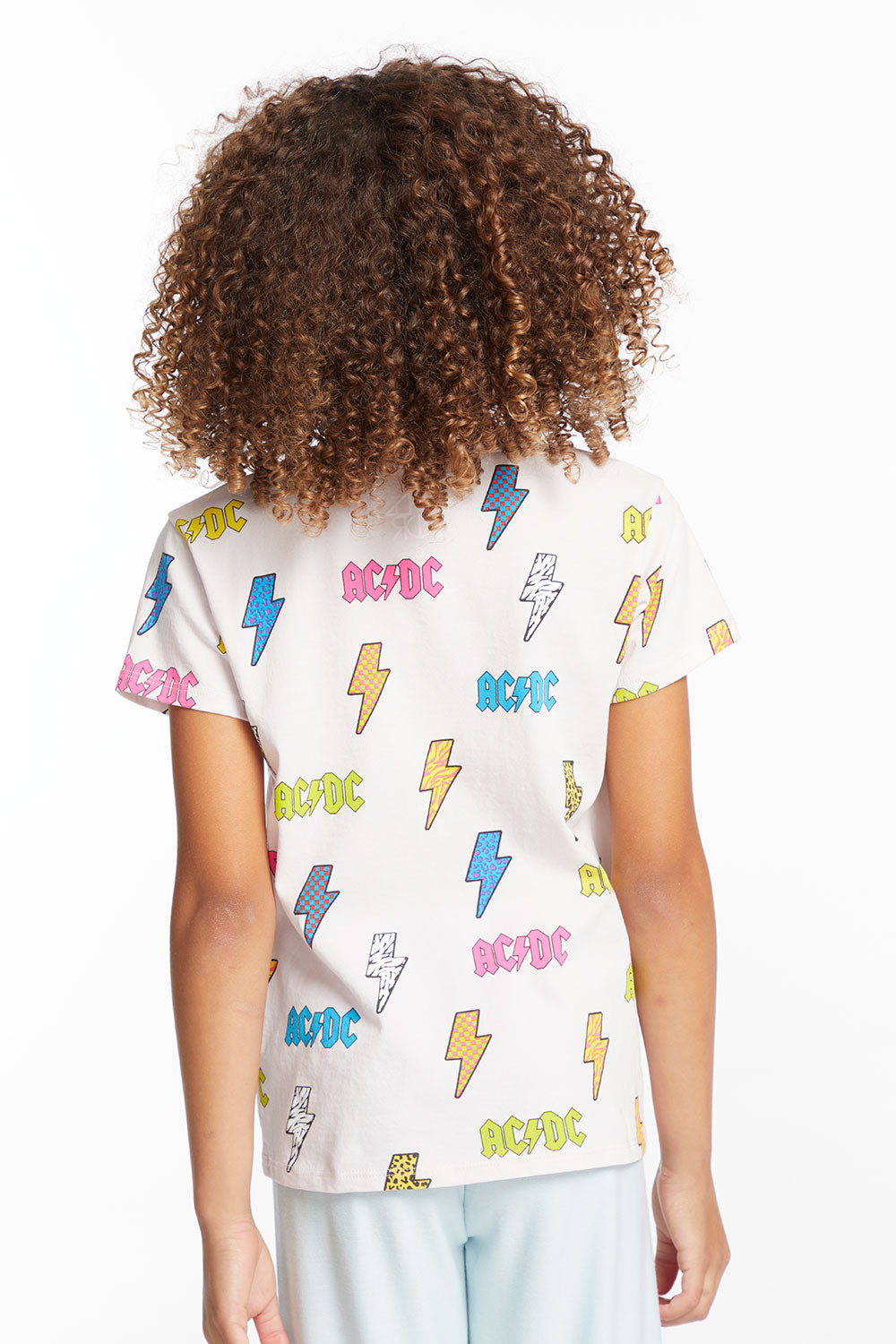 AC/DC All Over Logos Girls Tee GIRLS chaserbrand