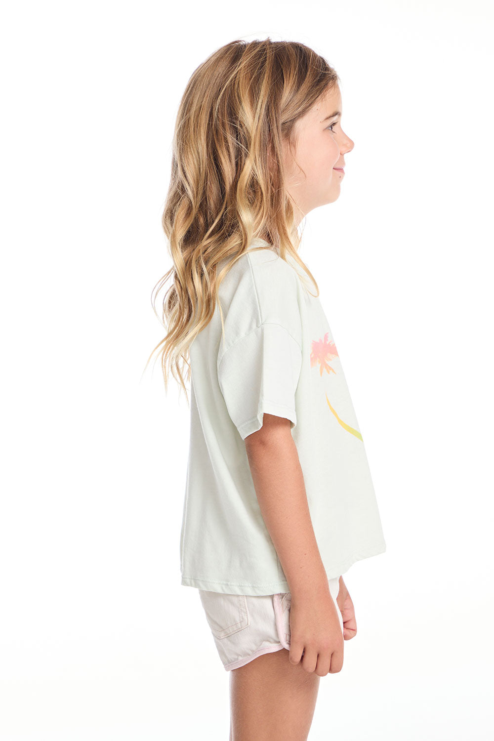 Pink Palms Heart Girls Tee GIRLS chaserbrand