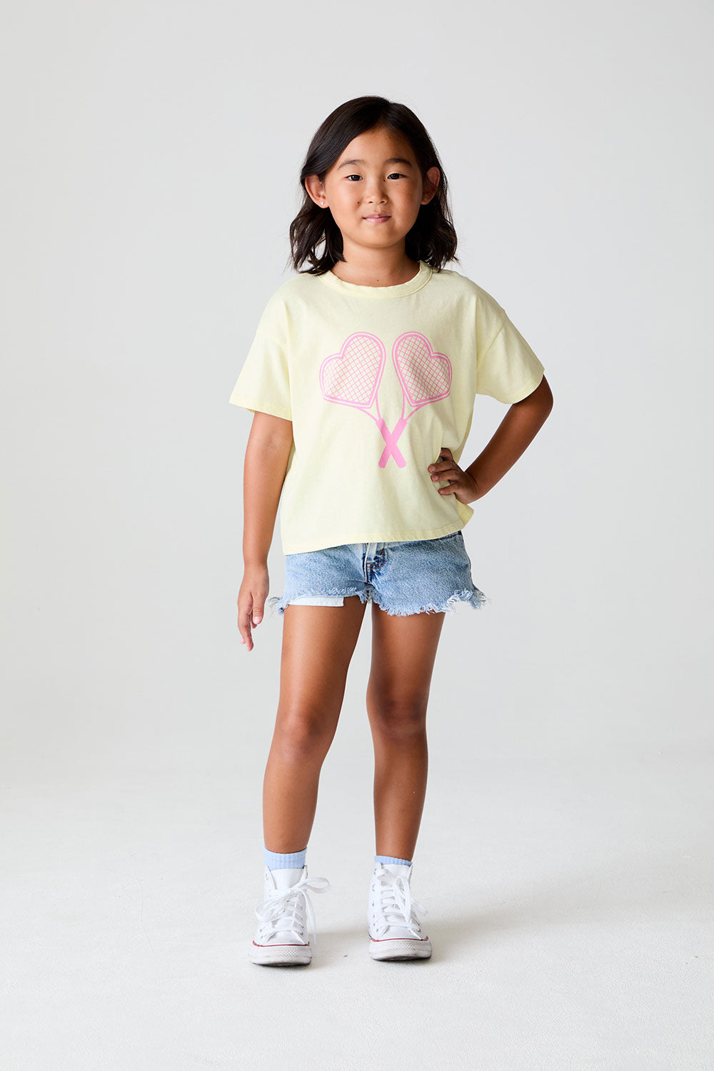 Girls Heart Racket Tee chaserbrand