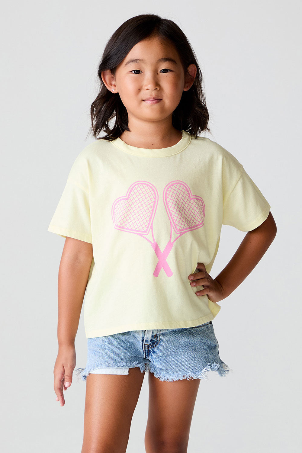 Girls Heart Racket Tee chaserbrand