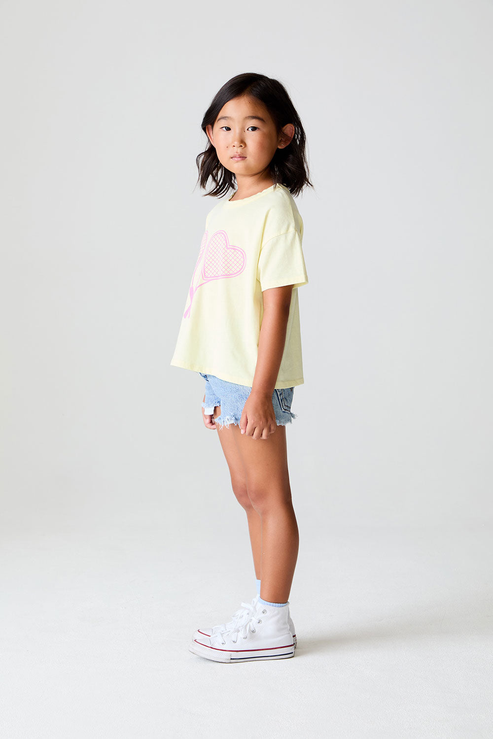 Girls Heart Racket Tee chaserbrand