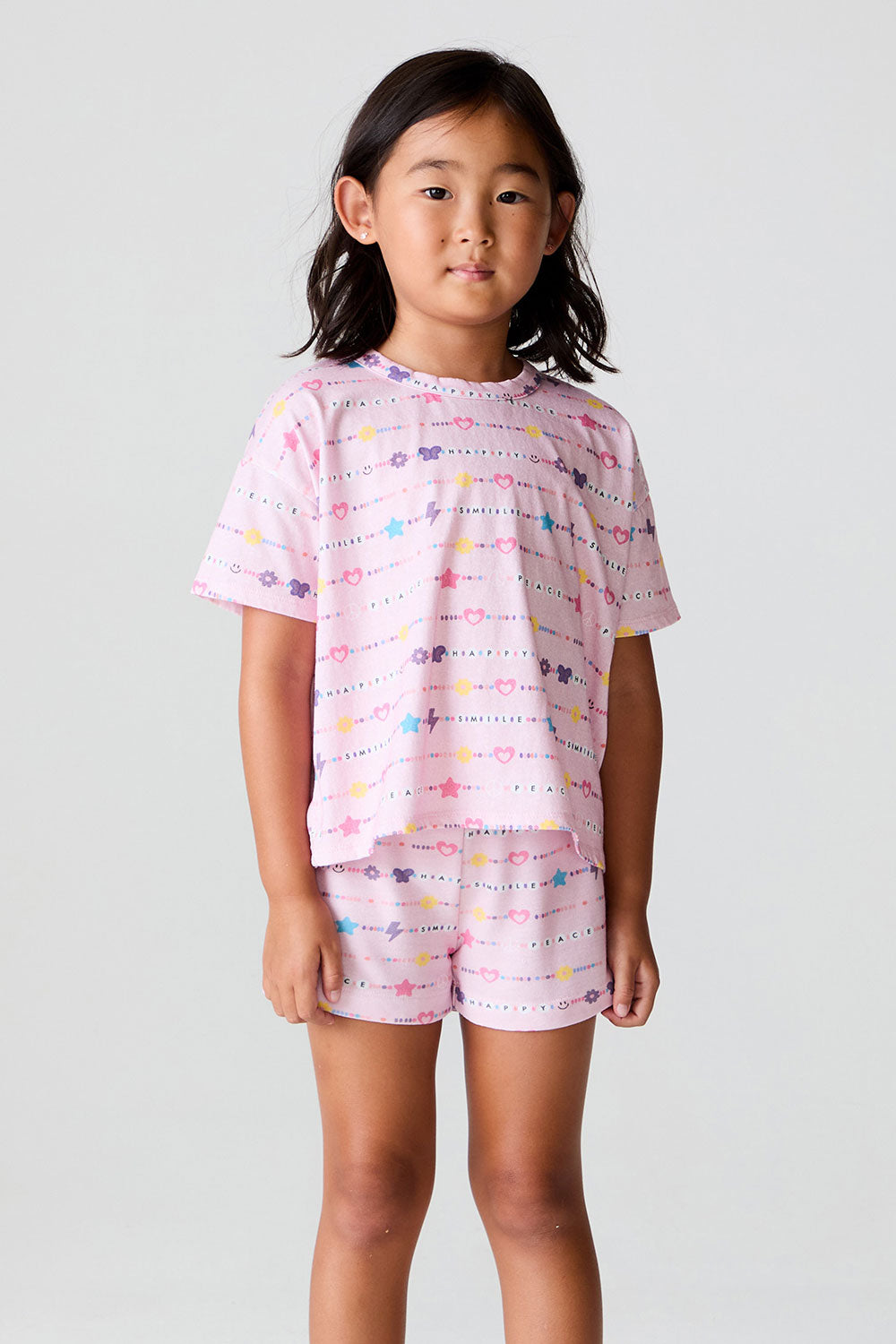 Girls Peace Happy Smile Tee chaserbrand