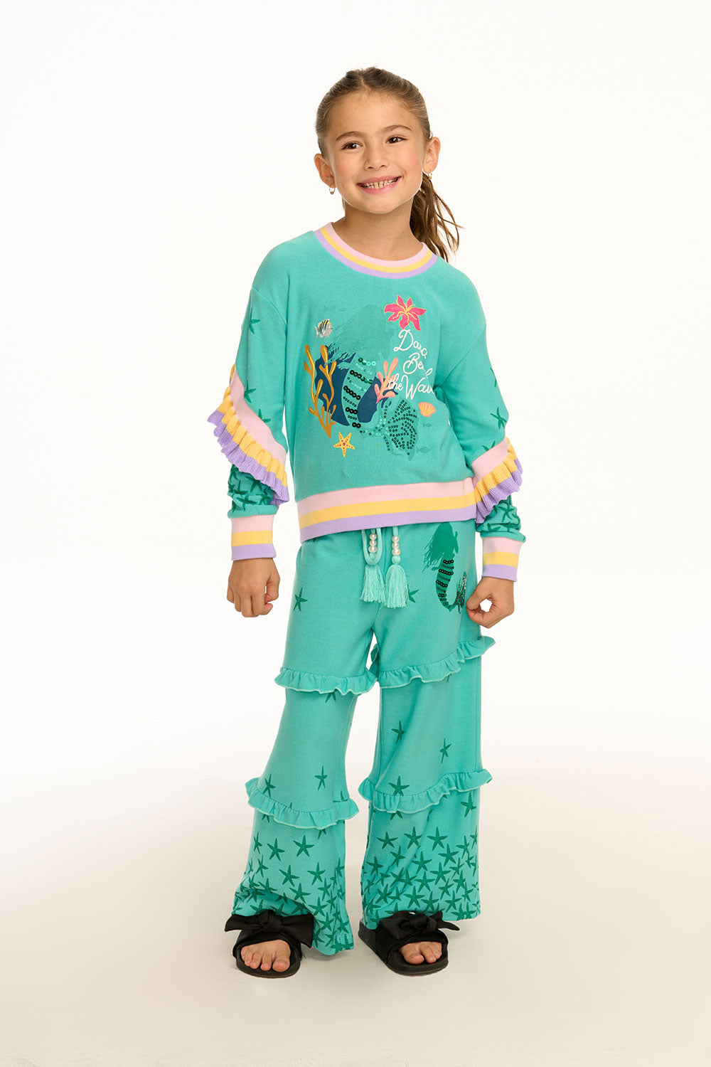 Disney&#39;s the Little Mermaid Beneath The Waves Joggers GIRLS chaserbrand