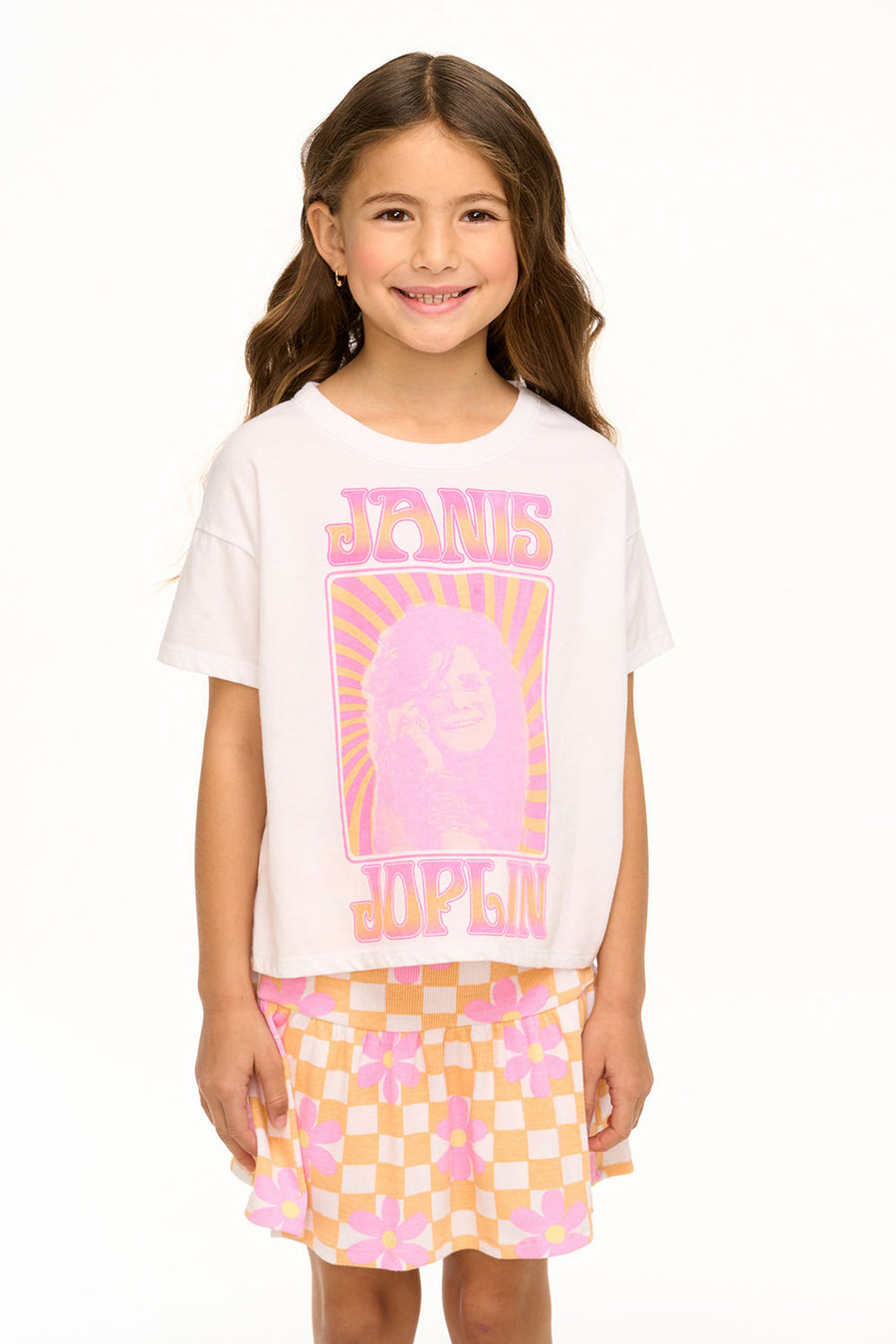 Janis Joplin - Swirl Poster Tee GIRLS chaserbrand