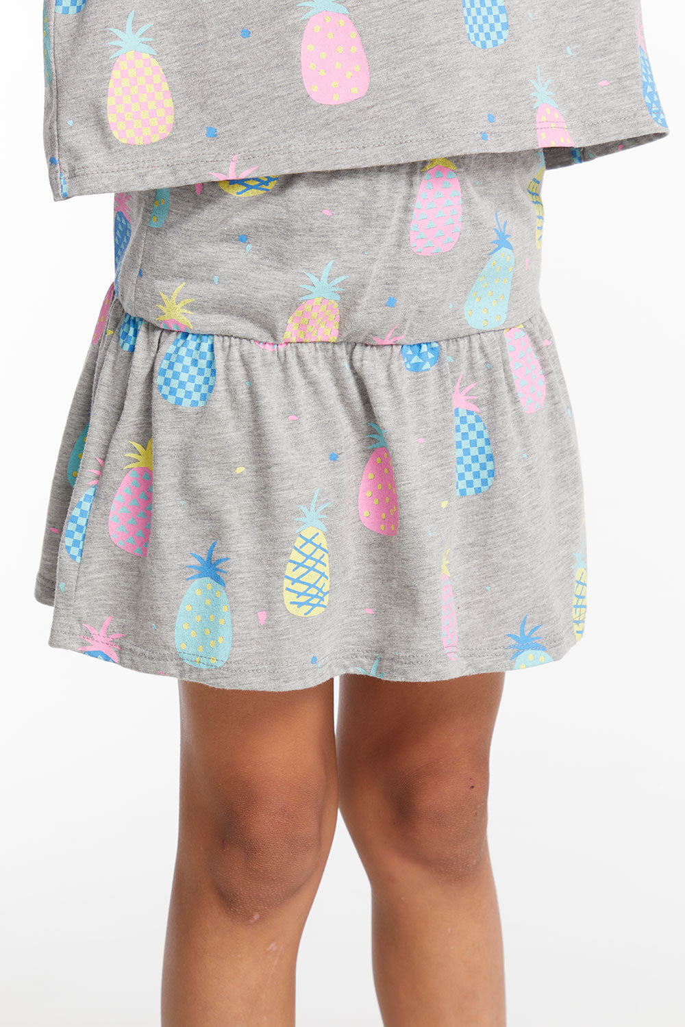 Multi Pineapple Girls Peplum Skort GIRLS chaserbrand