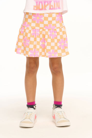 Daisy Check Skirt GIRLS chaserbrand