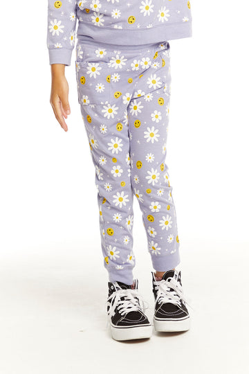 Smiley Daisies Slim Joggers GIRLS chaserbrand