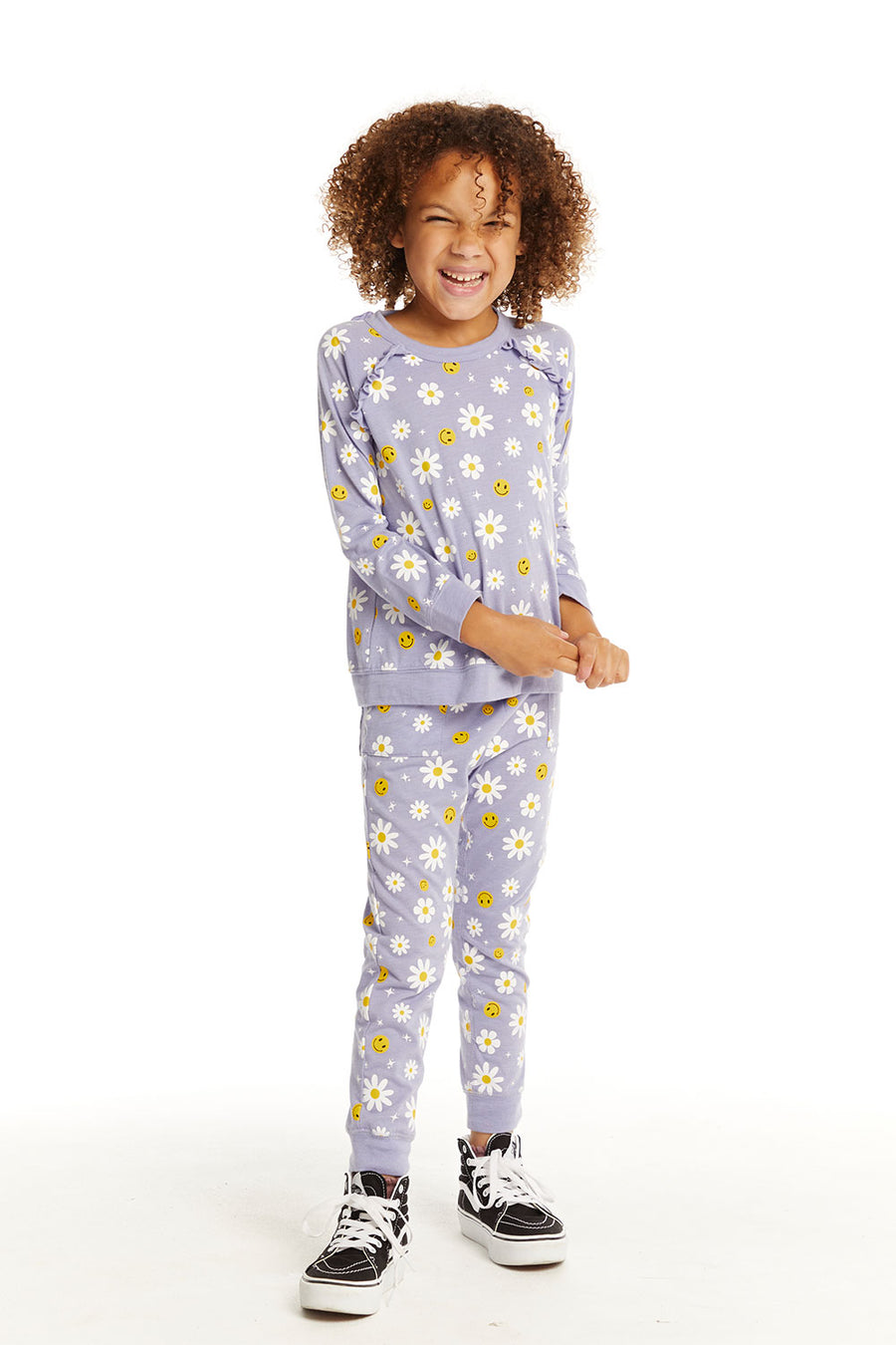 Smiley Daisies Slim Joggers GIRLS chaserbrand