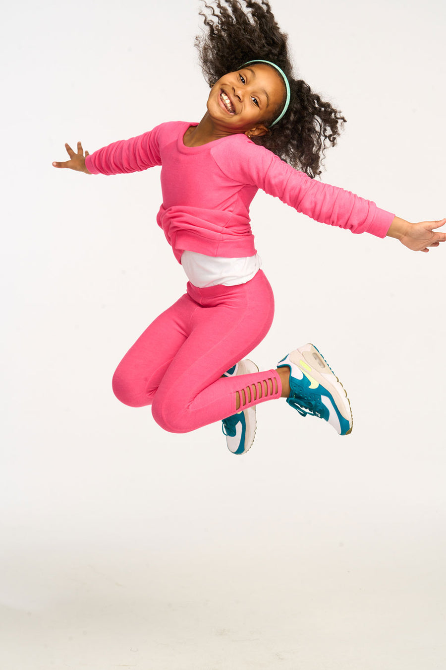 Shirred Cozy Knit Flamingo Pink Pullover GIRLS chaserbrand