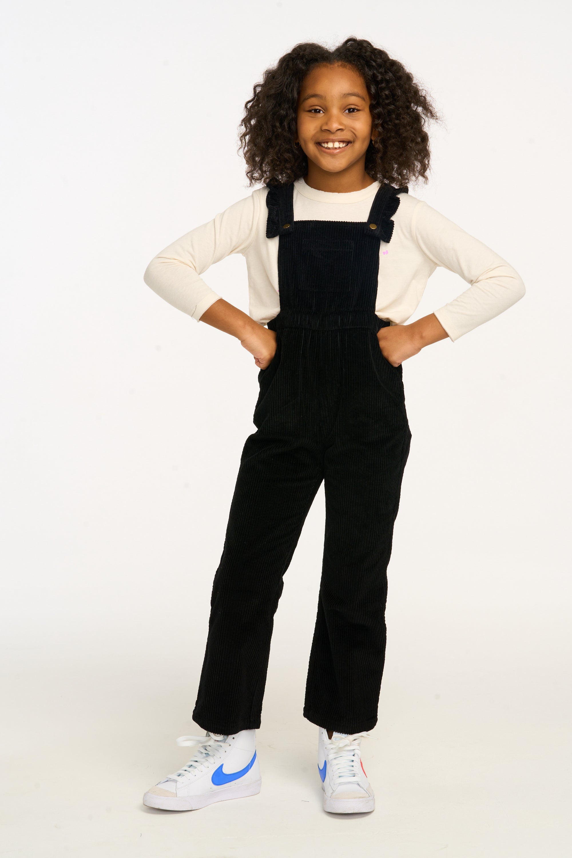 Fairy Overall Raven Black Corduroy GIRLS chaserbrand