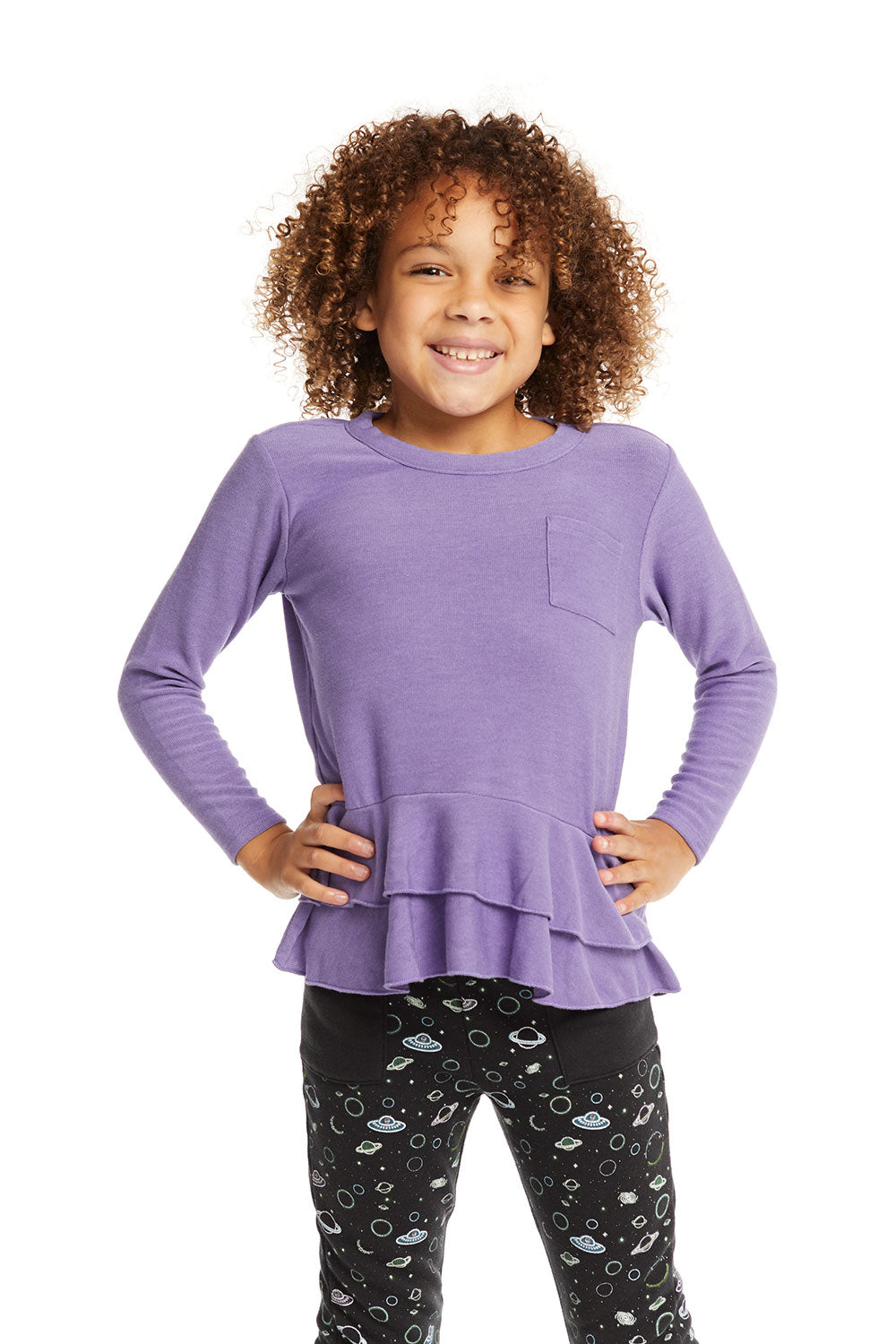 Veronica Purple Long Sleeve Tee GIRLS chaserbrand