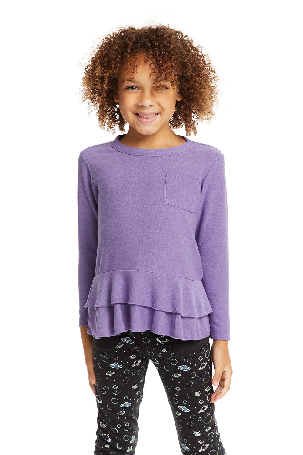 Veronica Purple Long Sleeve Tee GIRLS chaserbrand