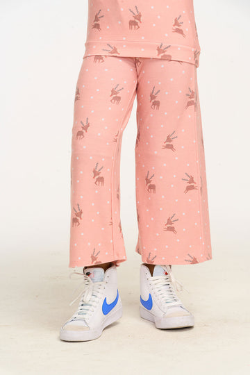 Reindeer Snow Wide Leg Pants GIRLS chaserbrand