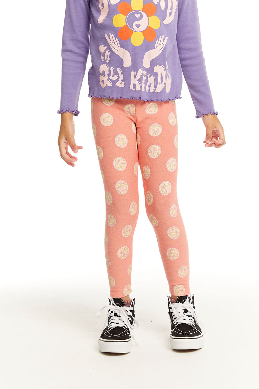 Leopard Smiley Leggings GIRLS chaserbrand