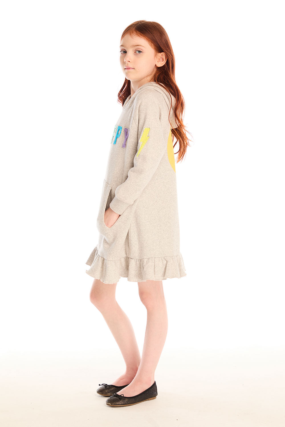 Glitter Smiley Dress Girls chaserbrand