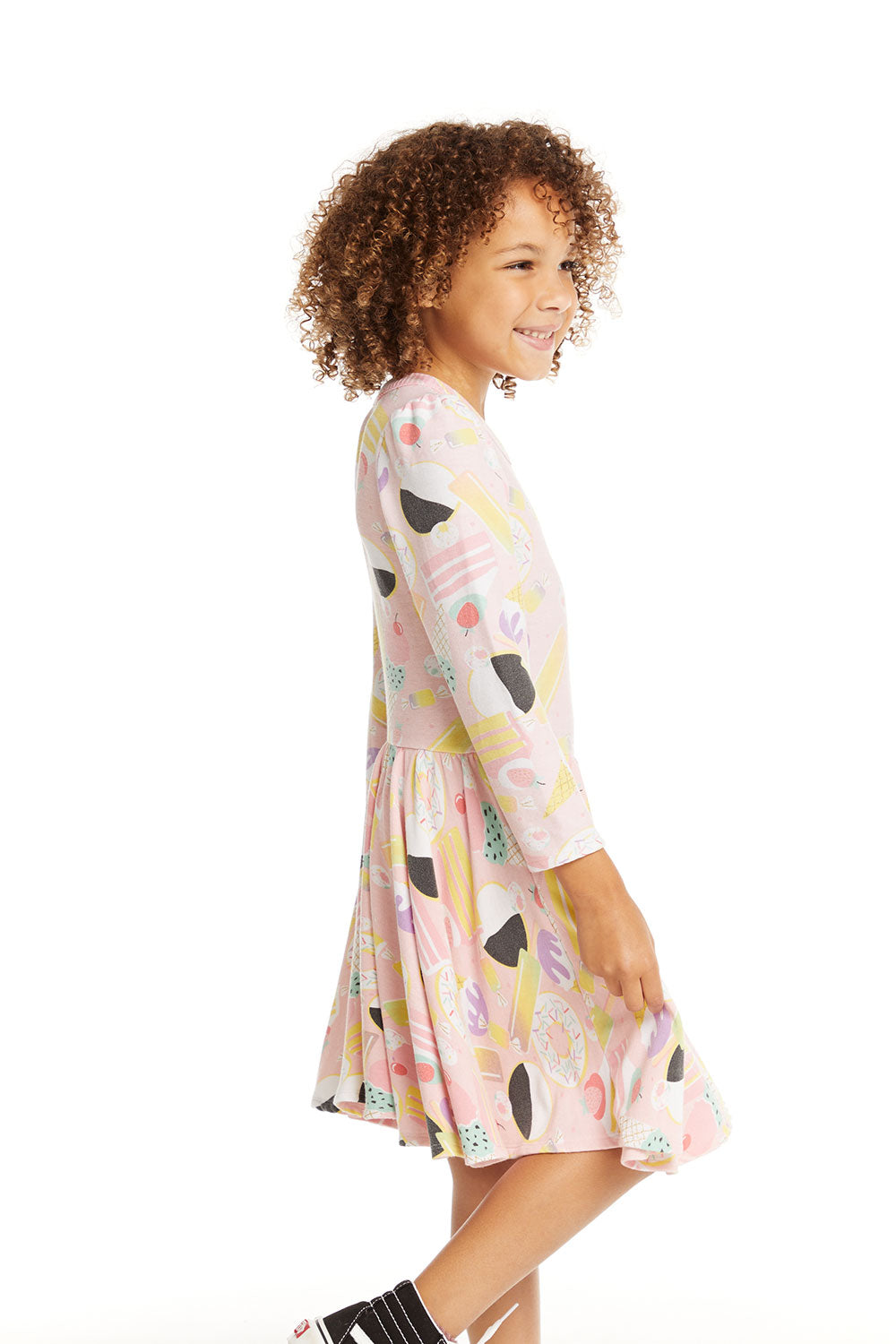 Puff Sweet Treats Long Sleeve Dress with Twirl Skirt GIRLS chaserbrand