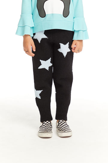 Ribbed Panel Licorice Star Legging GIRLS chaserbrand