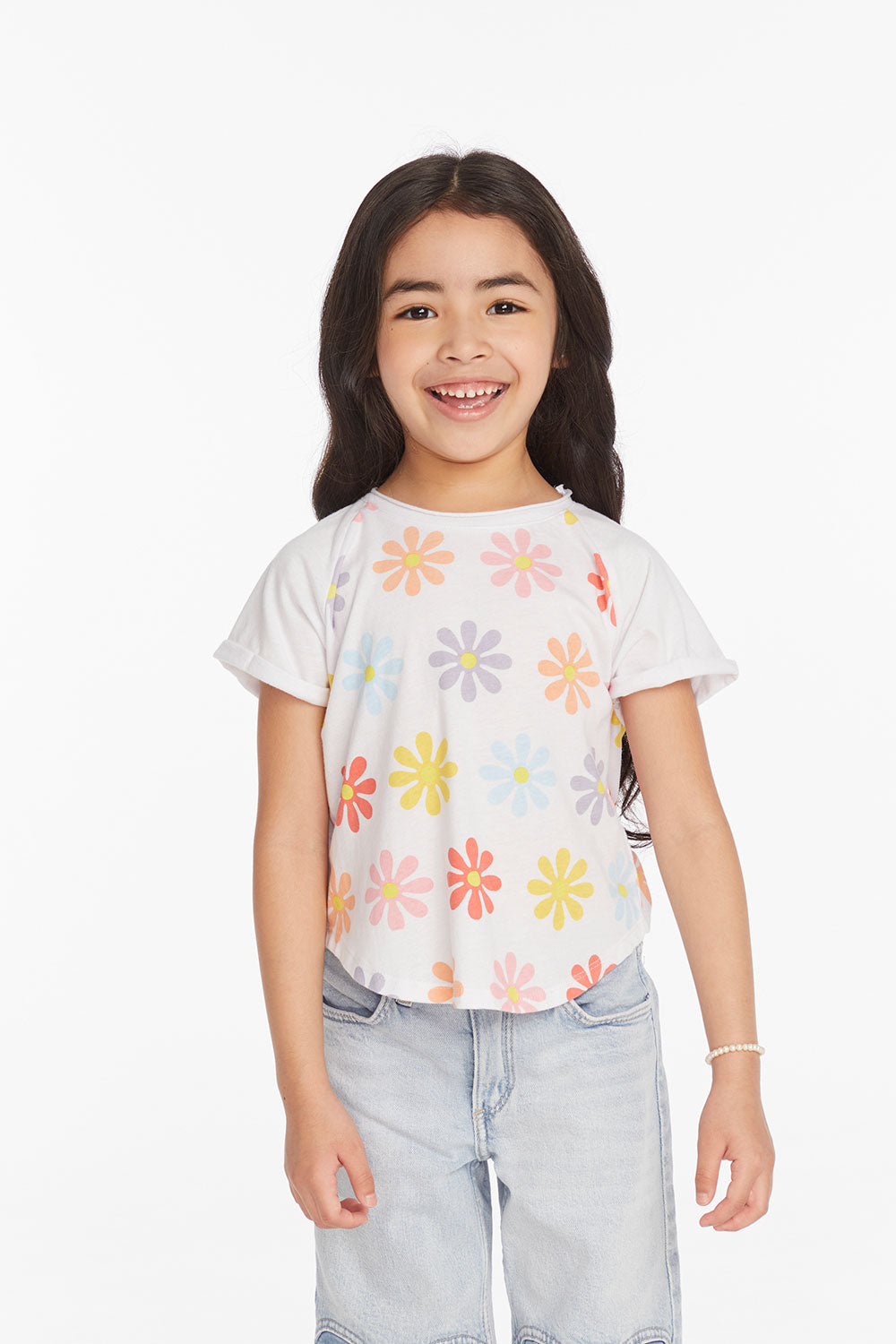 Allover Flower Girls Shirt Girls chaserbrand