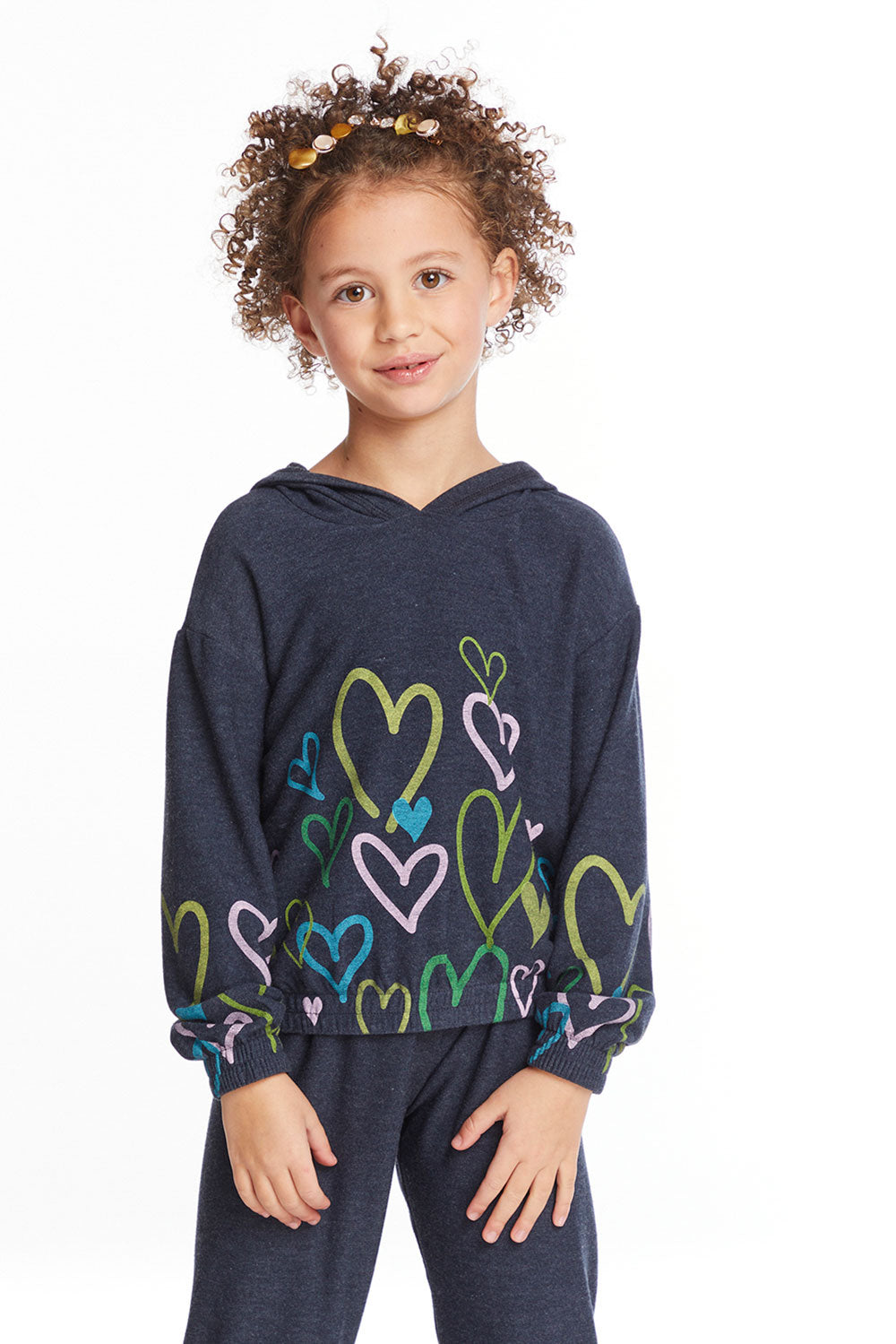 Colorful Hearts Girls Long Sleeve Girls chaserbrand