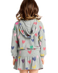 Rainbow Hearts Hoodie Girls chaserbrand