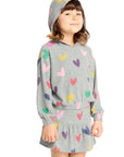 Rainbow Hearts Hoodie Girls chaserbrand