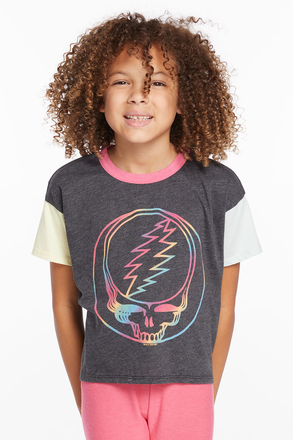 Grateful Dead Steal Your Face Rainbow Girls Tee GIRLS chaserbrand