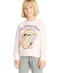 The Rolling Stones Retro Floral Tongue Long Sleeve Girls chaserbrand