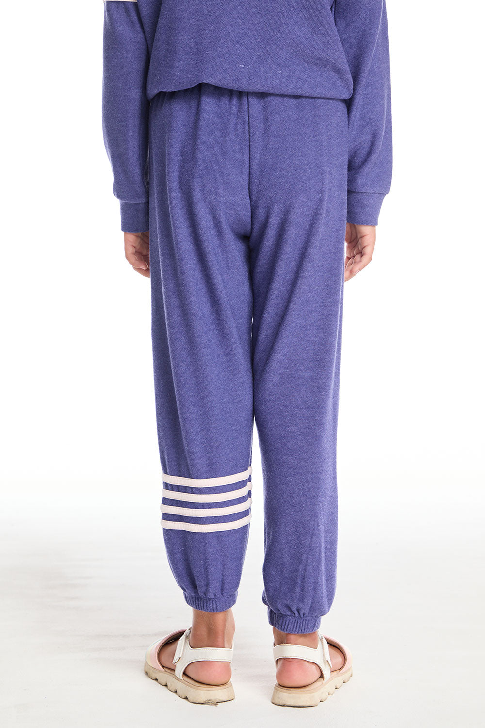 Slim Slouchy Frost Blue Girls Pant with Strappings GIRLS chaserbrand
