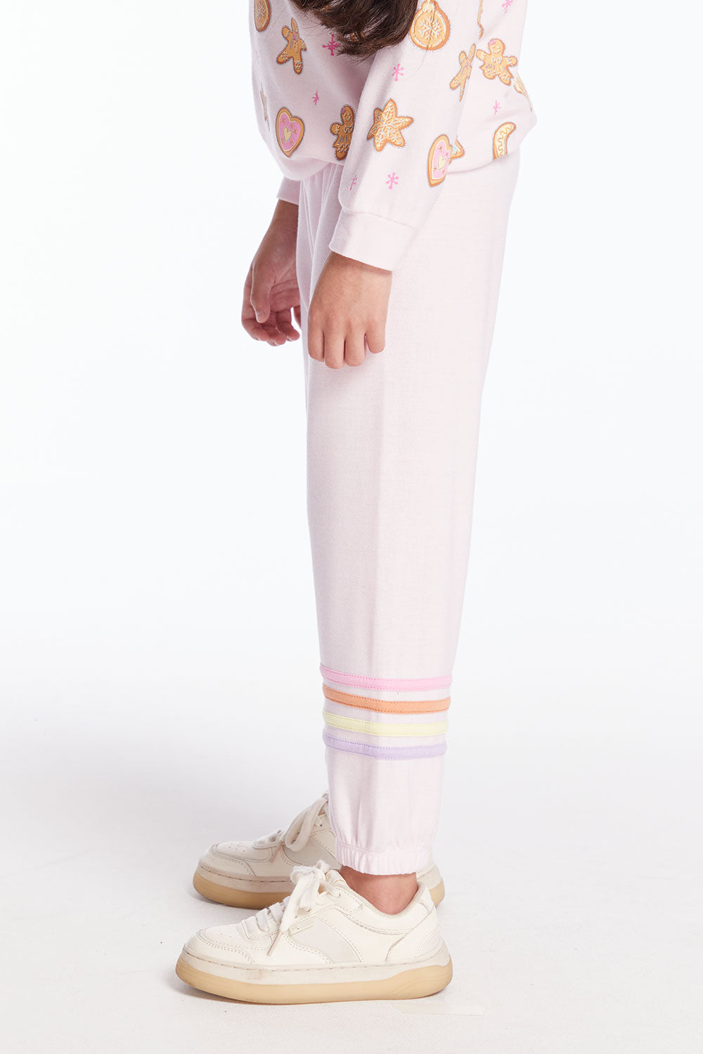 Slim Slouchy Pinky Girls Pant with Strappings Girls chaserbrand