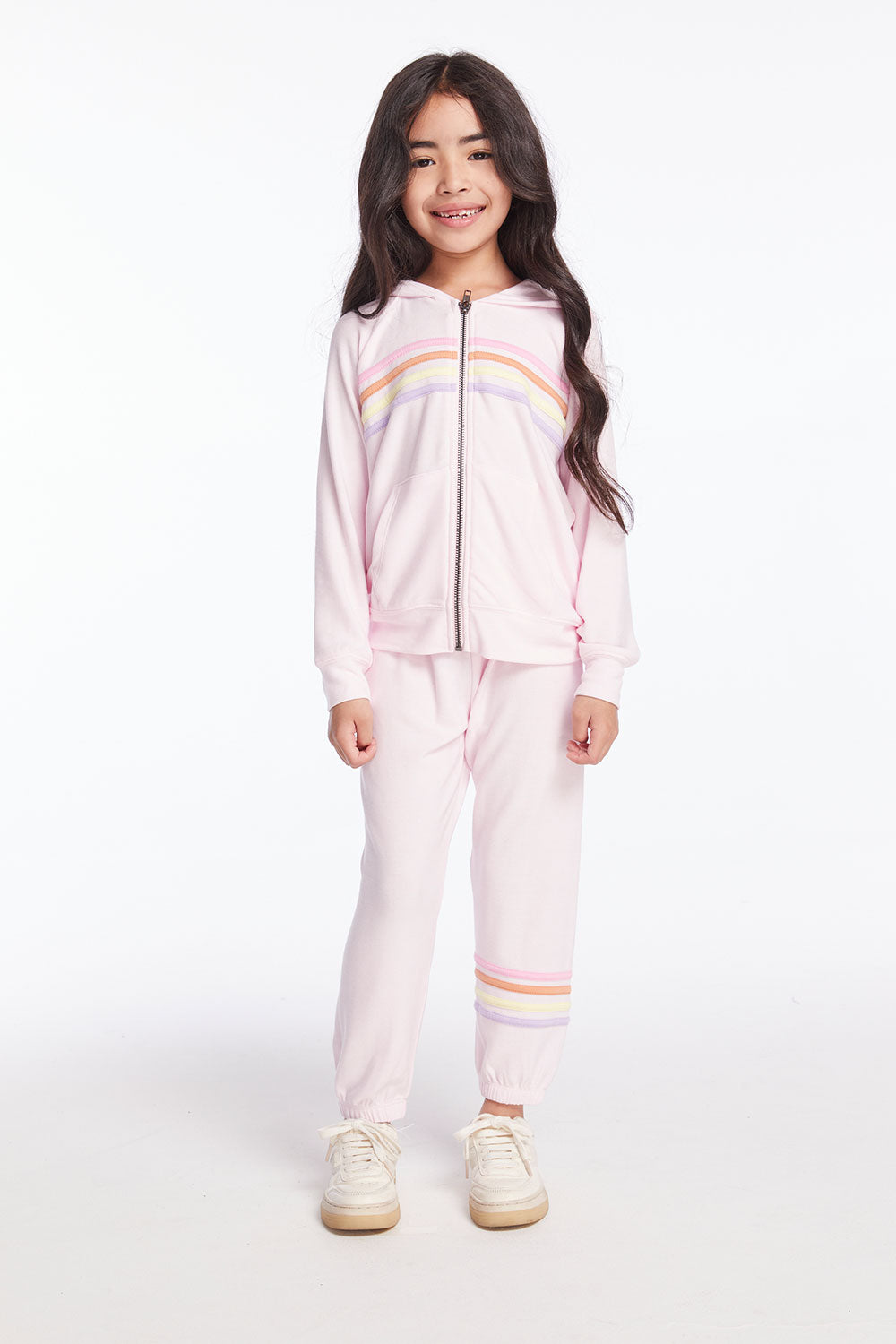 Slim Slouchy Pinky Girls Pant with Strappings Girls chaserbrand