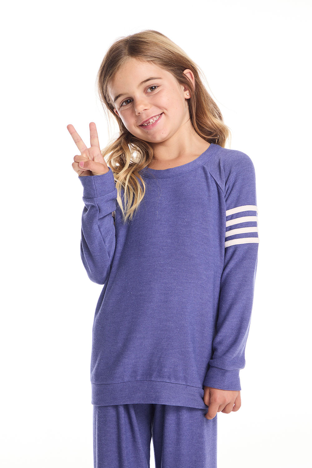 Basic Frost Blue Girls Pullover GIRLS chaserbrand