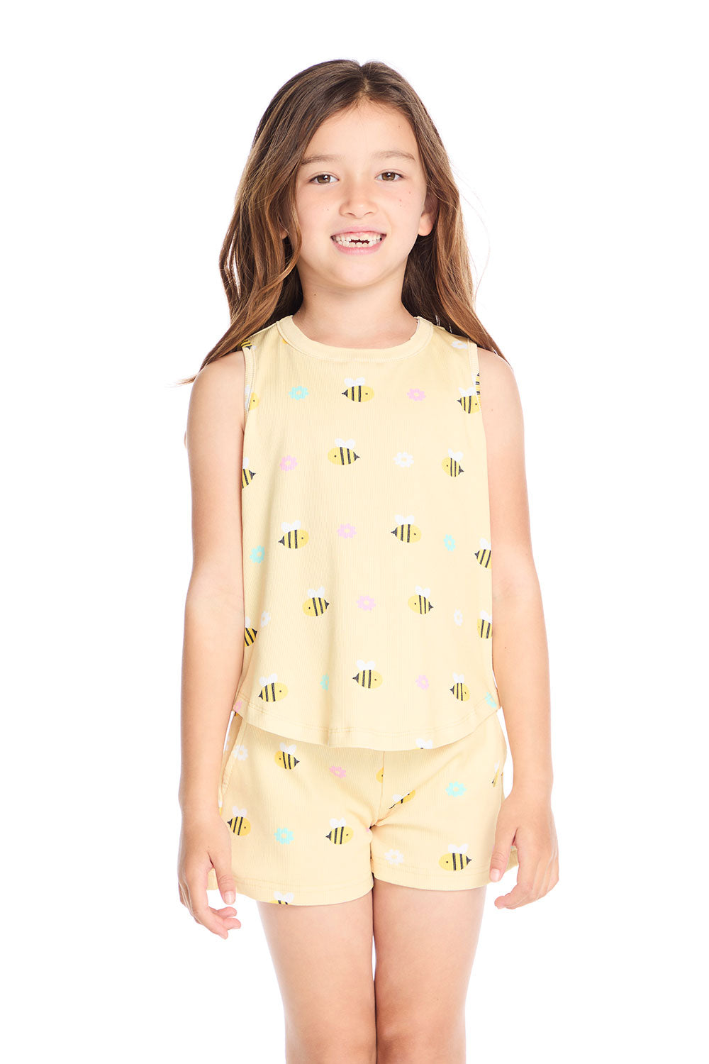 Honey Bee Shirttail Muscle Tee Girls chaserbrand