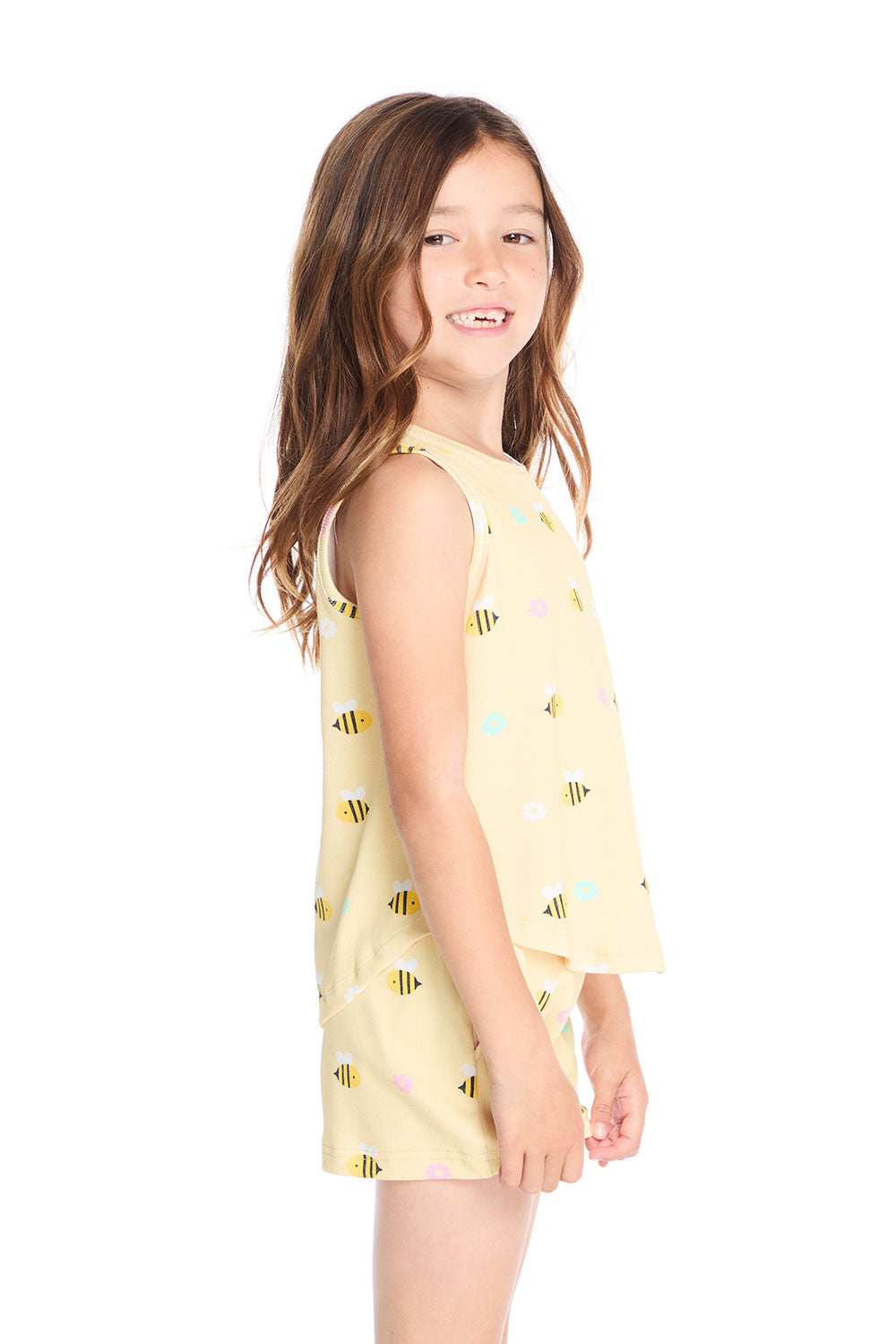 Honey Bee Shirttail Muscle Tee Girls chaserbrand