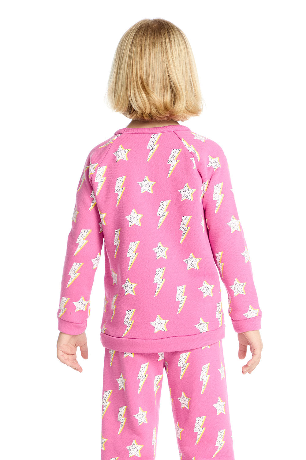 Basic Pink Lightning Pullover Girls chaserbrand