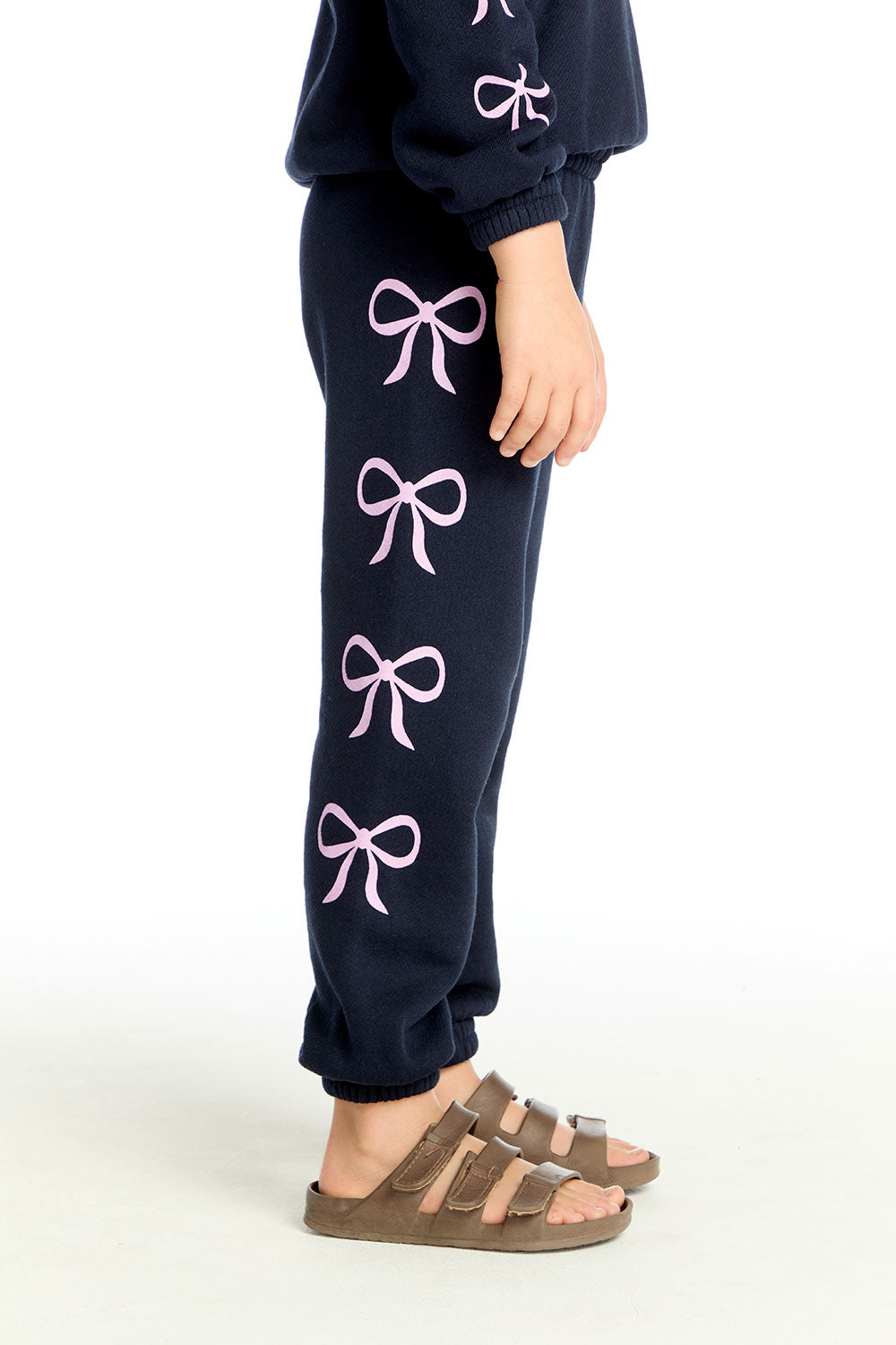 Shirred Easy Stormy Bows Sweatpant Girls chaserbrand