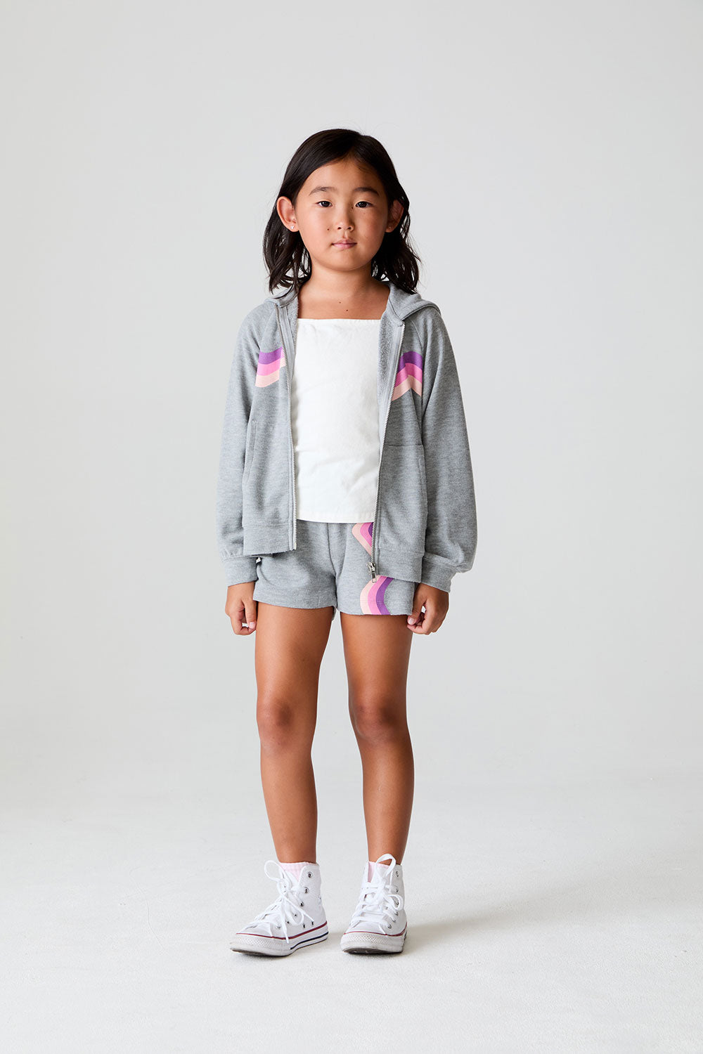 Girls Rainbow Wave Jade Girls Shorts chaserbrand