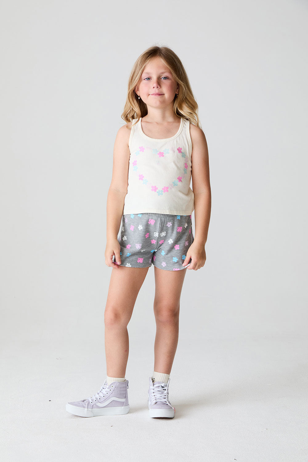 Girls Butterfly Flowers Shorts chaserbrand