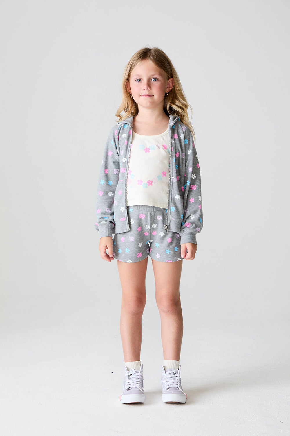 Girls Butterfly Flowers Shorts chaserbrand