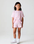 Girls Peace Happy Smile Shorts chaserbrand