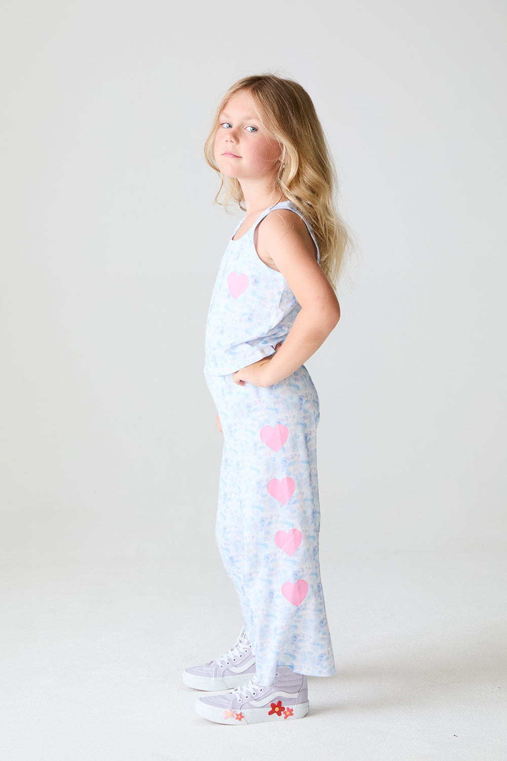 Girls Cloud Hearts Pants chaserbrand