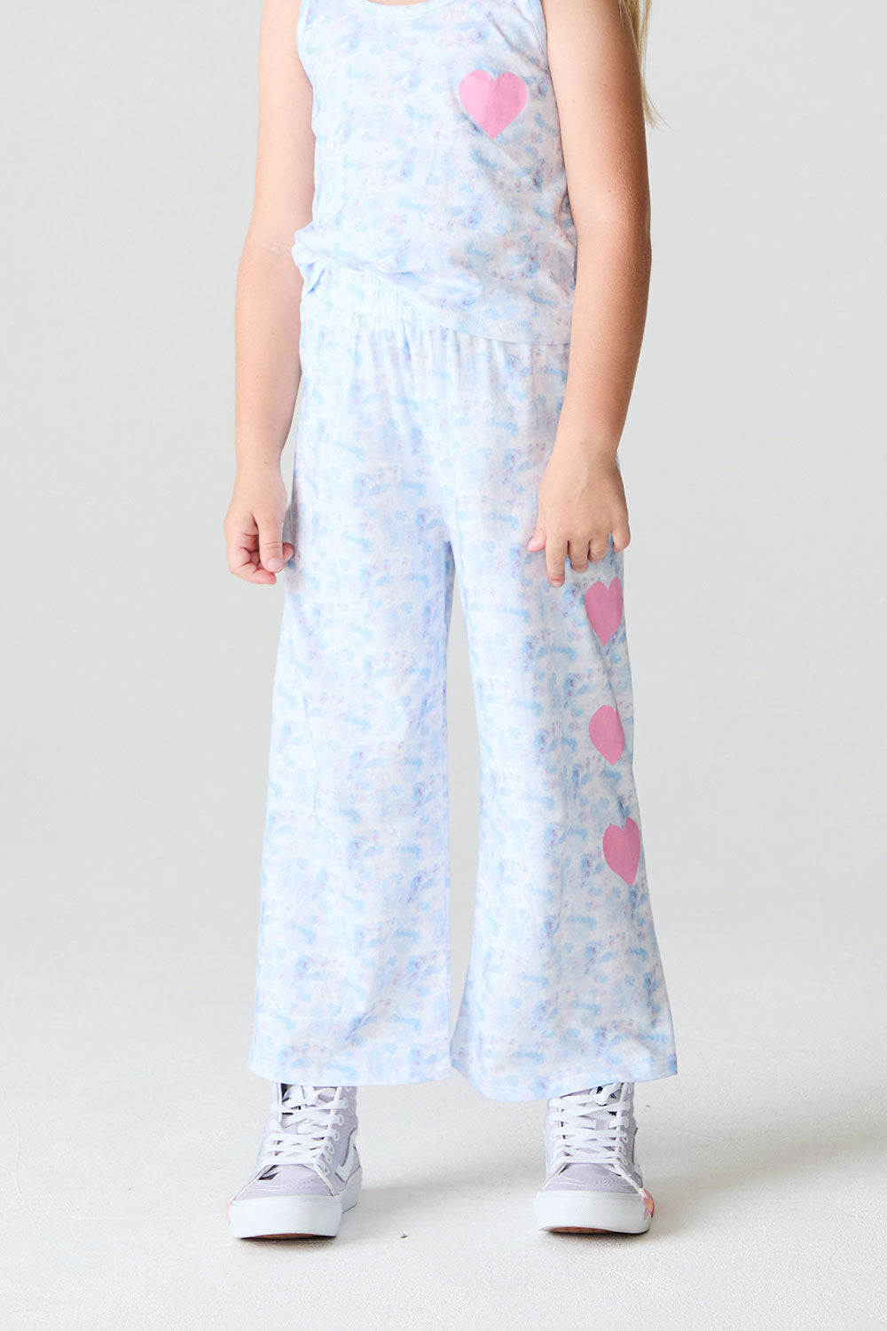 Girls Cloud Hearts Pants chaserbrand
