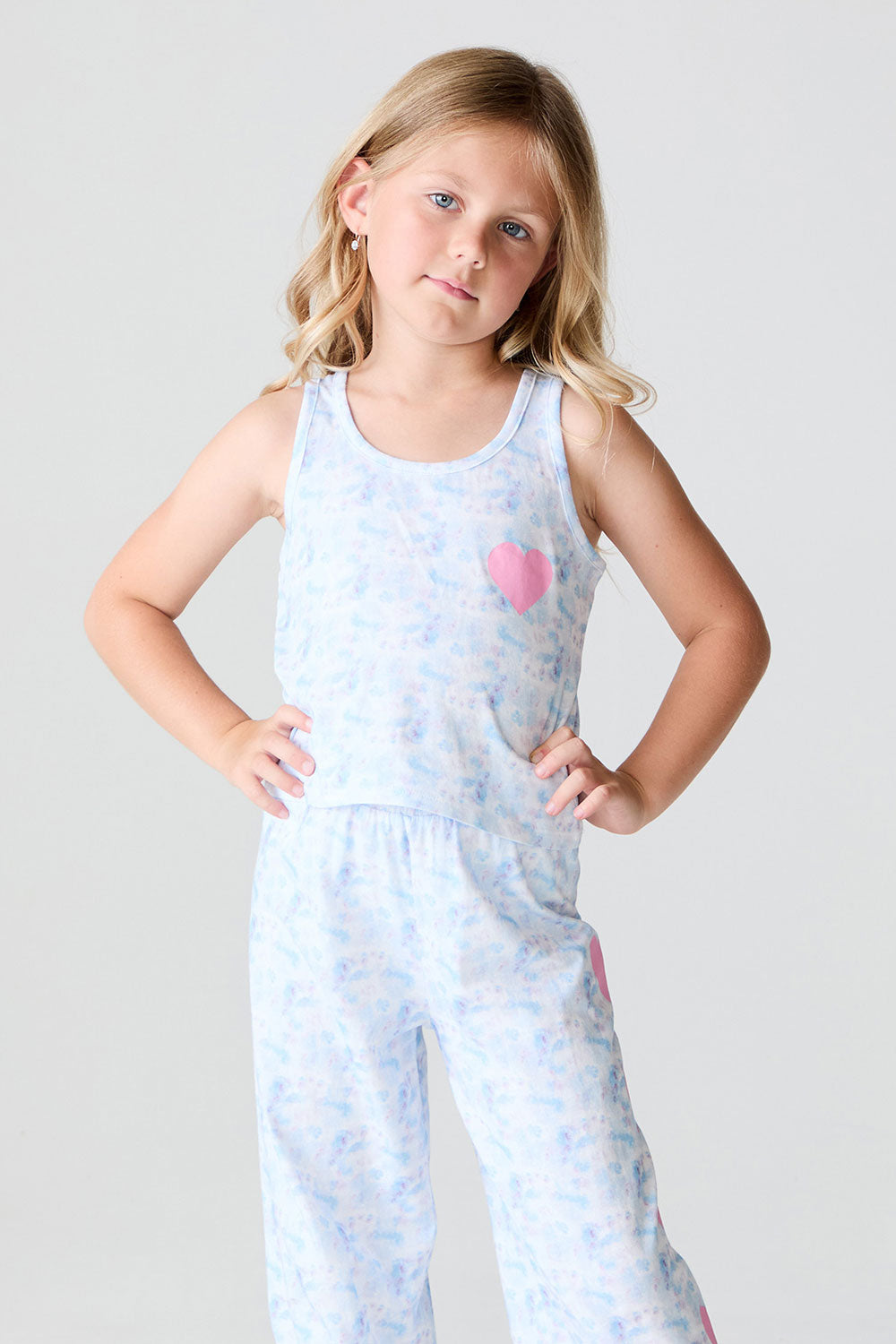Girls Cloud Heart Tank chaserbrand